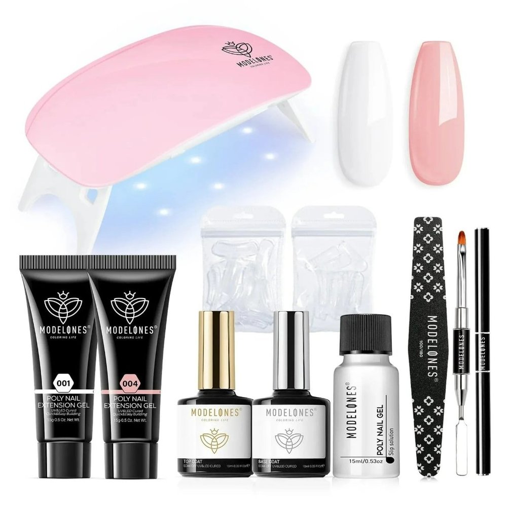 Modelones Timeless Charm - 10Pcs Poly Nail Gel Kit - NIB